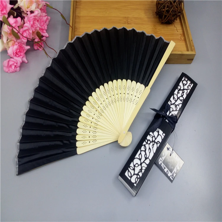 Cheap Wholesale Chinese Style Silk Dance Folding Fan Wedding Gift Fan For Ladies