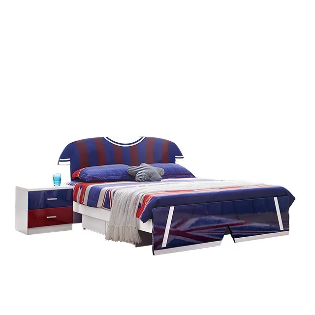 New design children furniture kids bed MDF football bed function bed for boys wholesale in Foshan
