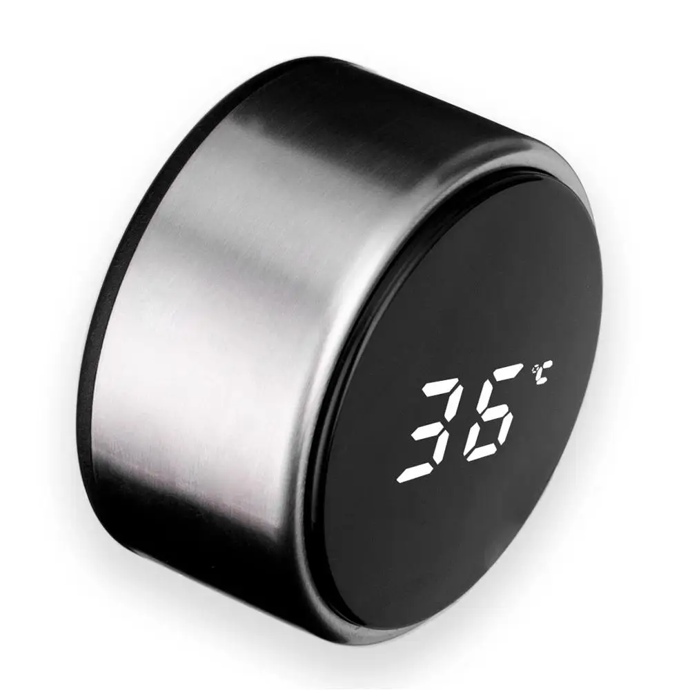 2020  LED Smart double wall glass  water bottle with temperature display