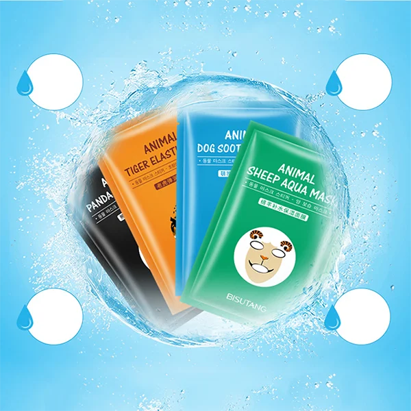 Fashion Magic Tiger Panda Sheep Dog Animal Moisturizing Face Mask Improve Skin