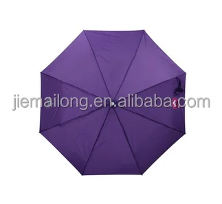 colorful promotion gift 3 folding Pongee solid color with EVA BOX pocket umbrella