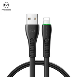 Mcdodo 4ft/6ft Black White Round Nylon Made Light-ning USB Charging Cable for iphone XS XR