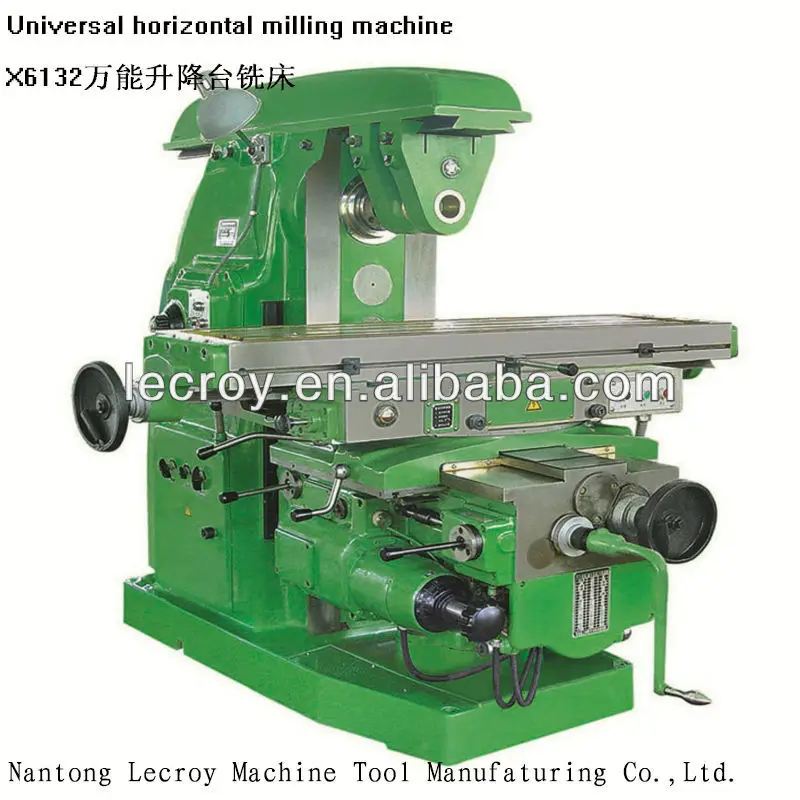 Semi-automatic gear drive 3 axis DRO universal milling machine