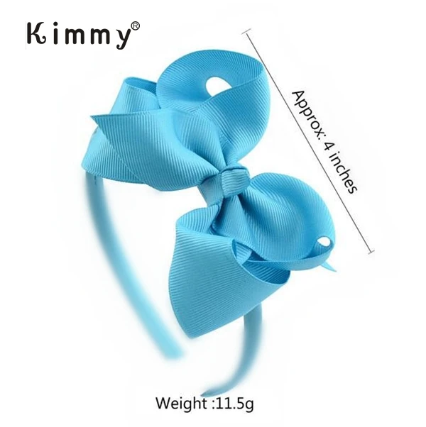 Wholesale Solid Color Grosgrain Ribbon Bow With Band for Girls