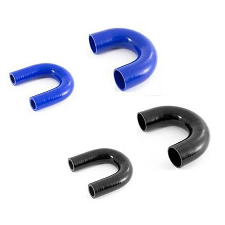 High Temp 4-6ply Reinforced ID 60mm 2 1/3 Inch 180 Degree Elbow Silicone Coupler Hose