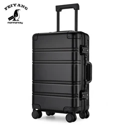 Bestselling Genuine aluminum luggage vintage luggage with wheel