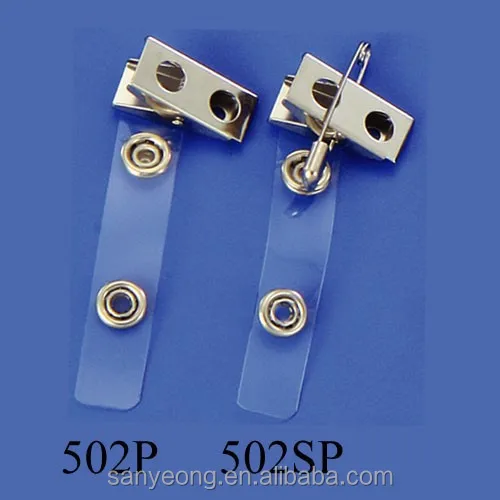 
Factory ID clip strap button badge holder clip plastic badge clip 