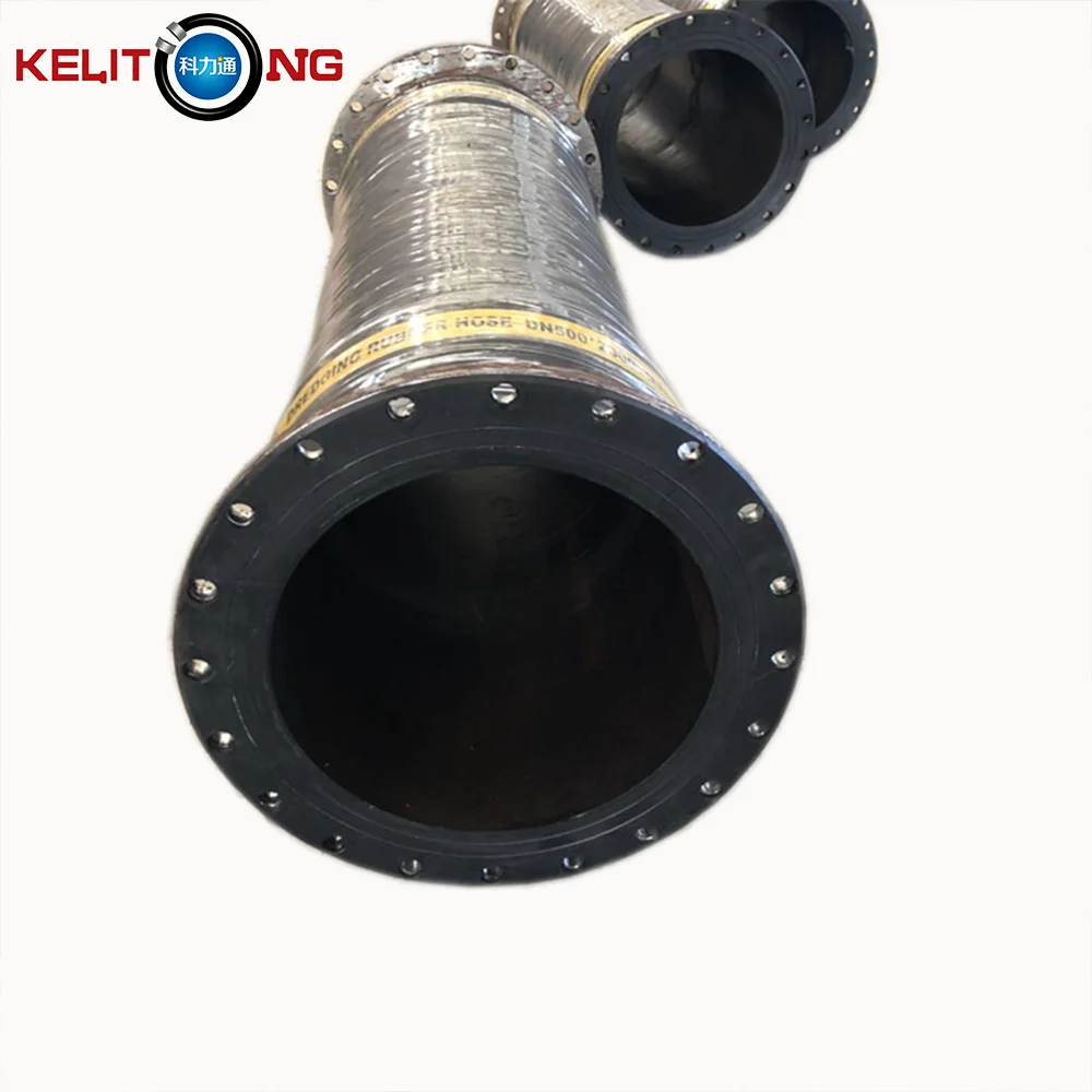 Flexible dredge hose for mud slurry suction discharge large diameter marine floating dredging hose