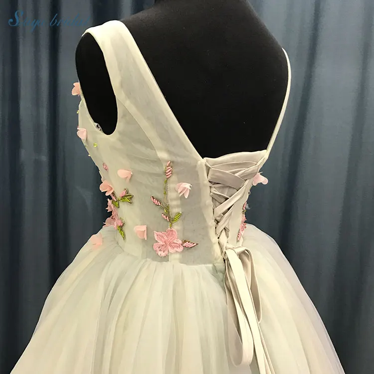 Короткая юбка с v-образным вырезом размера плюс выше с открытой спиной до колена платье подружки невесты