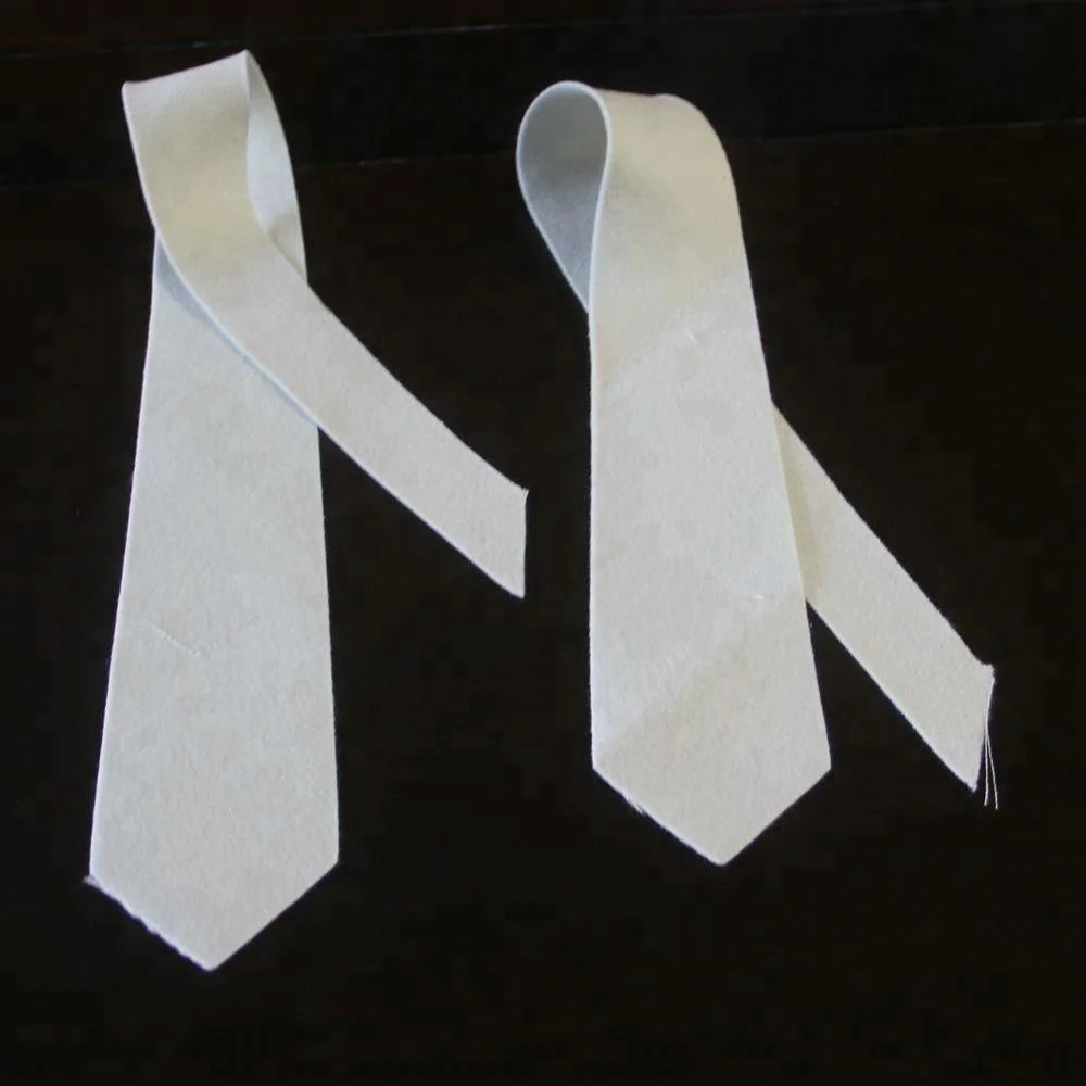 100% wool necktie interlining for ties