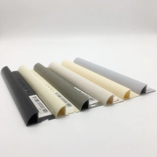 10MM fashion color close type plastic angle tile trim