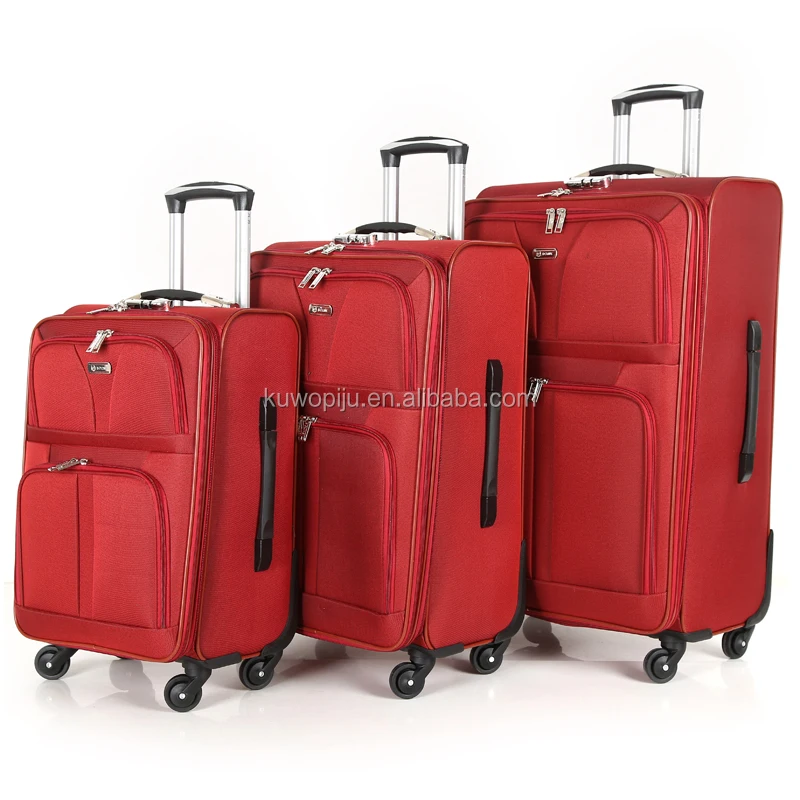 cheap polyester gift EVA travel luggage lightweight soft suitcase sets