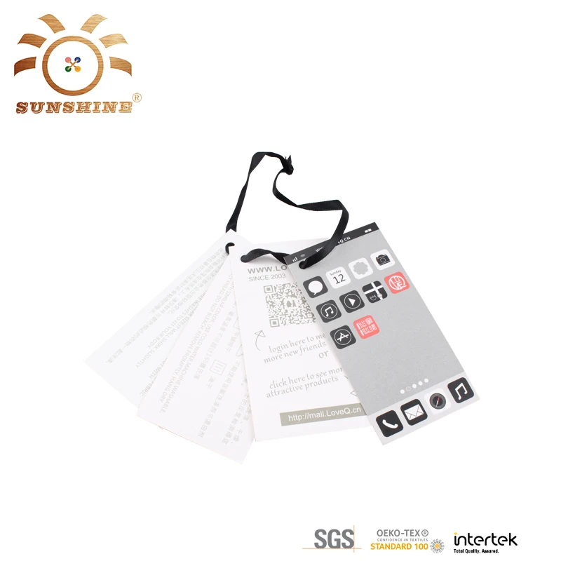 Good Price Supply Direct Square Spot UV Hemp Vintage Hang Tag