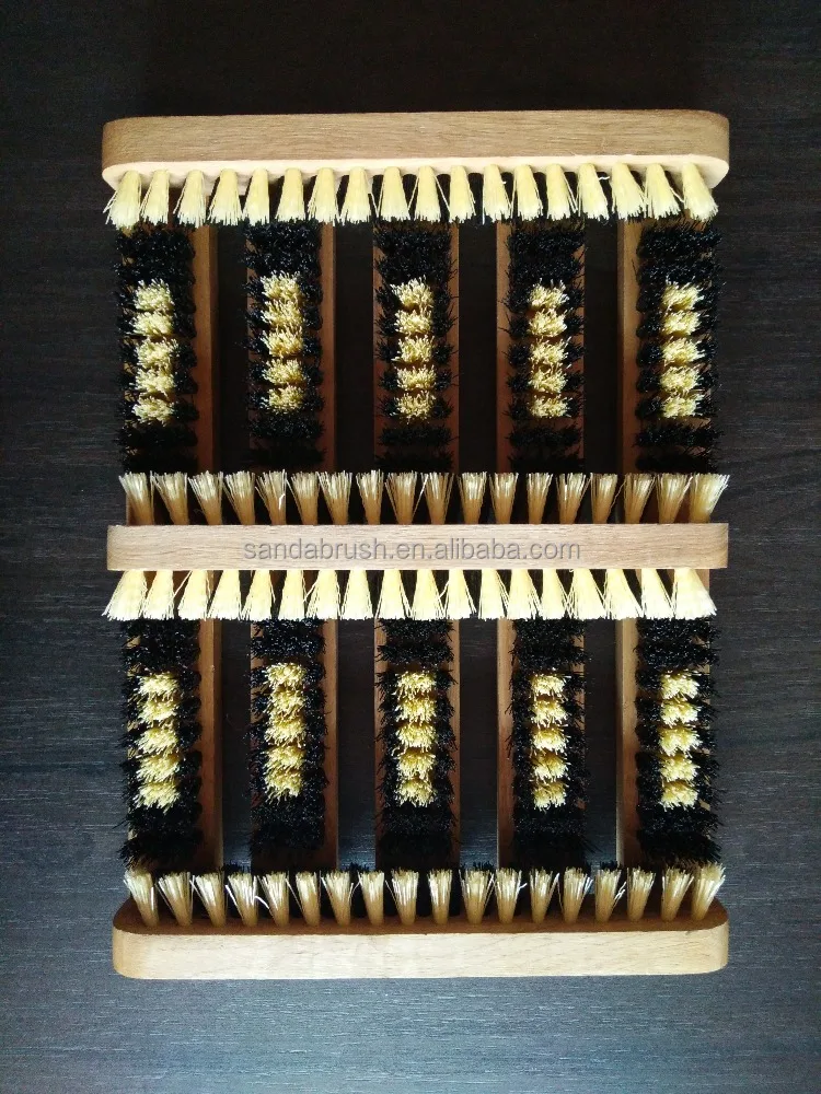 Щетка деревянная для обуви скребок сапог