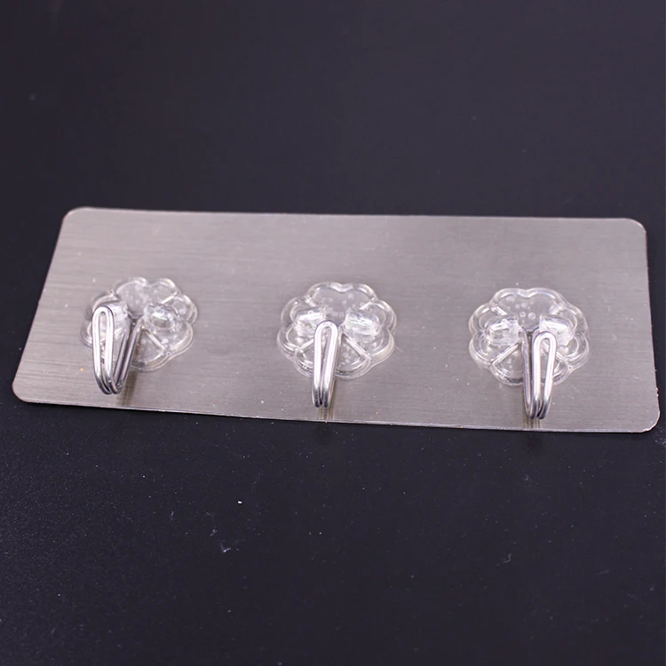 Removable Waterproof Magic Wall Acrylic Plastic Hook Sticker