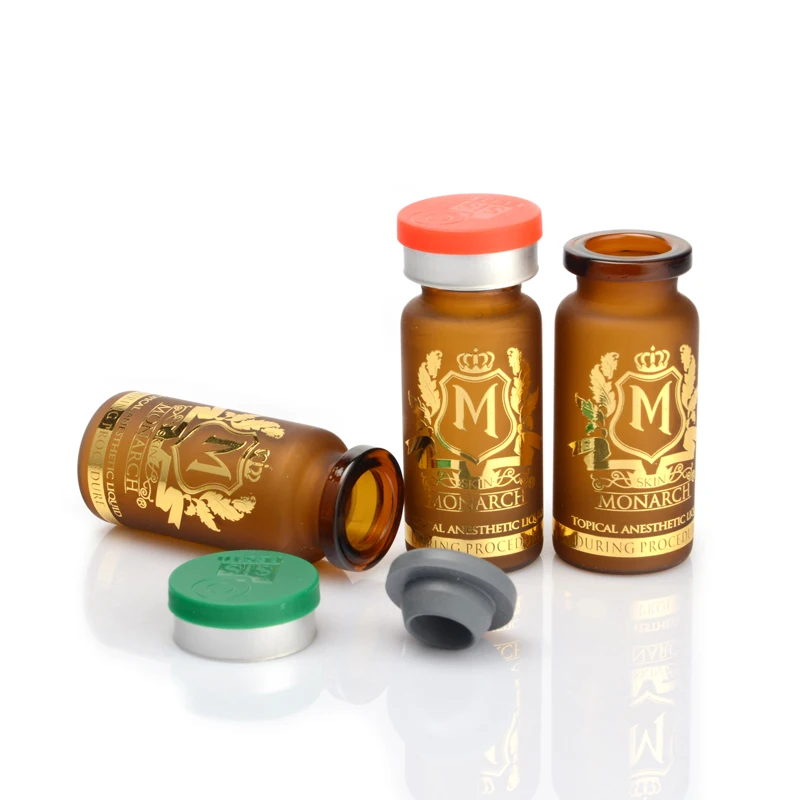 10ml vial Amber tritium vial high quality labels empty glass vial for medicine