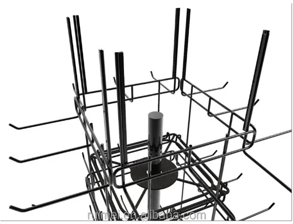 Practical Metal Wire Rotating Keychain Display Stand