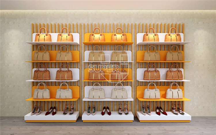 Wholesale New Fashion Wallet Display Stand Acrylic Glass Bag Wall Shelf Display Rack