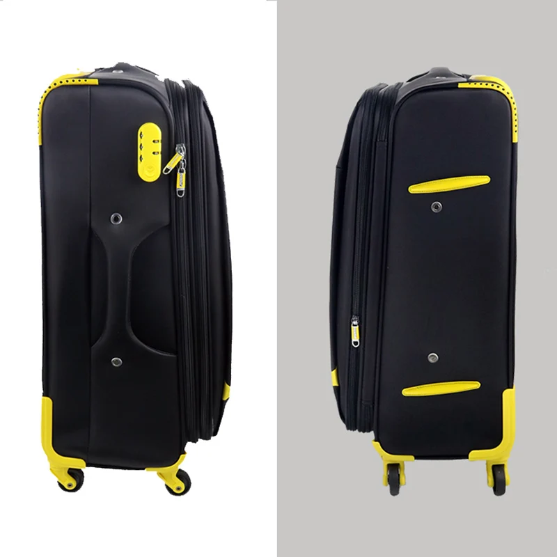 Hot selling EVA travel luggage with explosion-proof zipper fabric suitcase
