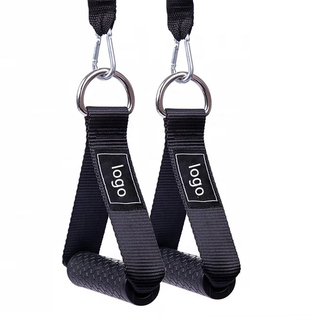 Cable Machine Attachments Resistance Bands Handles Grips Strength Exercise Handles for Gym