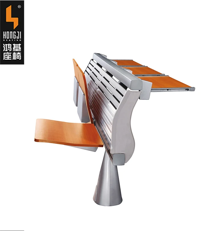Folding Aluminium Appearance Lecture Hall Desk and Chair