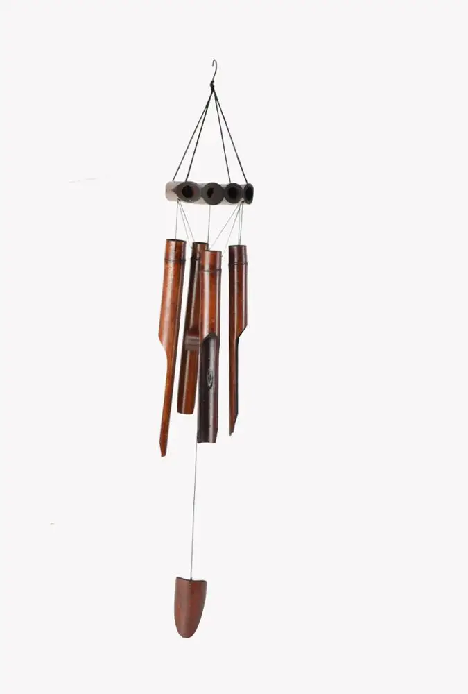 Bamboo wind chimes handmade windchime decoration gift room birthday girl gift