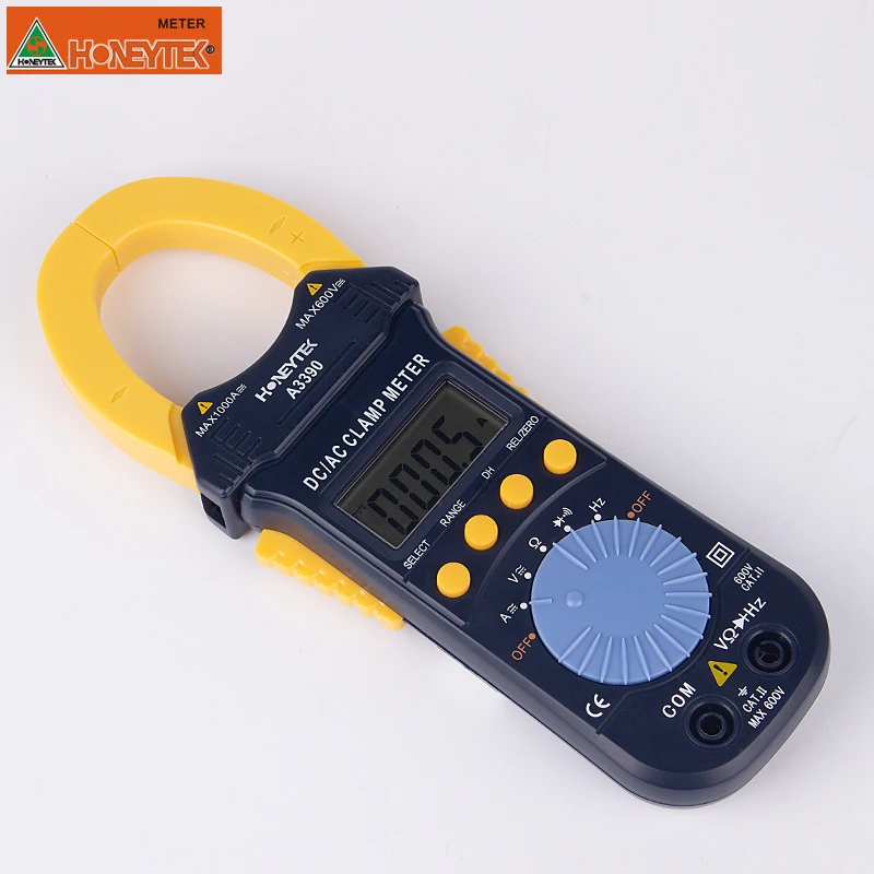 
Portable Digital Clamp Multimeter 1000A ACA/DCA meter Tester can test Ohm FREQ Backlight AC/DC Ammeter Handheld LCD 