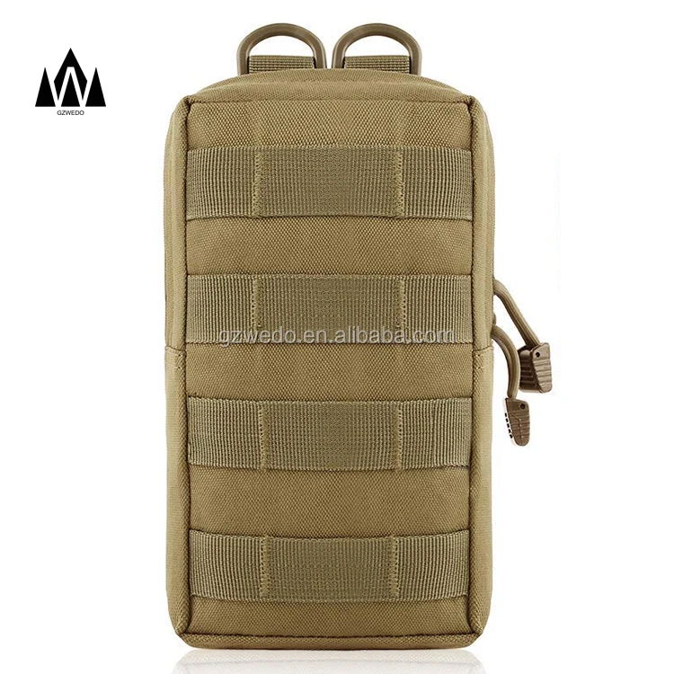 Outdoor Military Tactical Waist Bag Multifunctional EDC Molle Tool Zipper Waist Pack Accessory Durable Belt Pouch