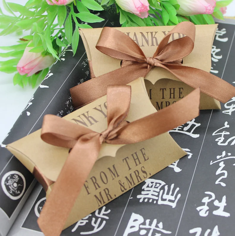 Alibaba Custom Paper Pillow Box For Hair Extension Package