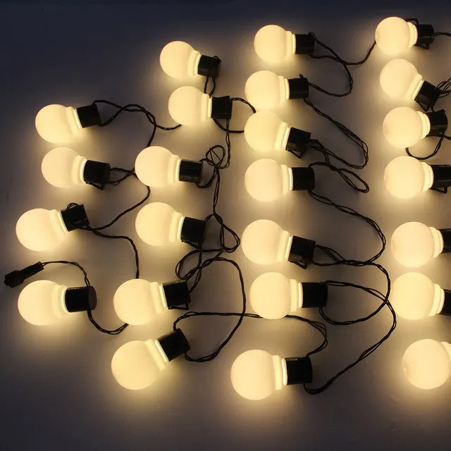 10M 38 LED globe String Light Outdoor Fairy Lights Garland G50 Bulbs Garden Patio Wedding party christmas Decoration Light Chain