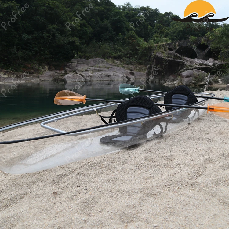 plastic transparent kayak