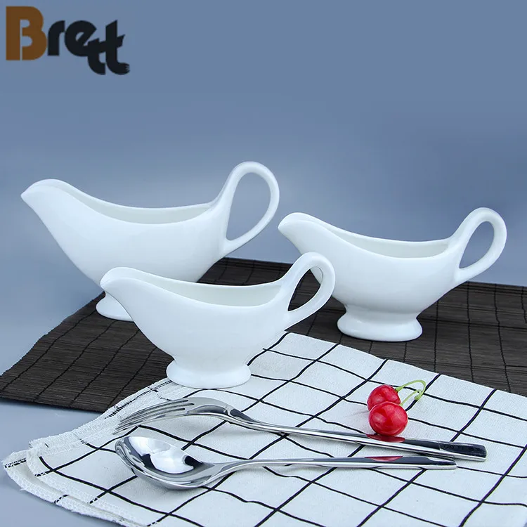 Белая керамическая тарелка для соуса в отеле, ресторане, персонализированная подставка для соуса