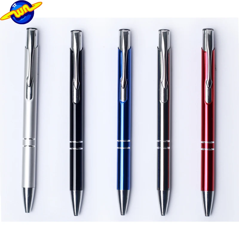 LOW MOQ small business Soft gift promotional metal ball pen with laser engraving custom logo