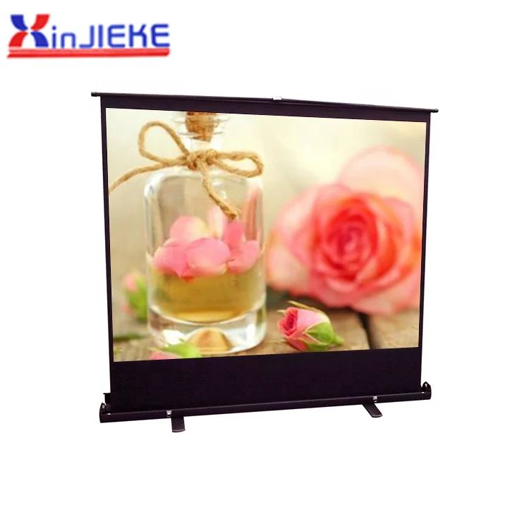 
120 inch pull up rising diy new design 3d hd floor mounted electric projector screen 