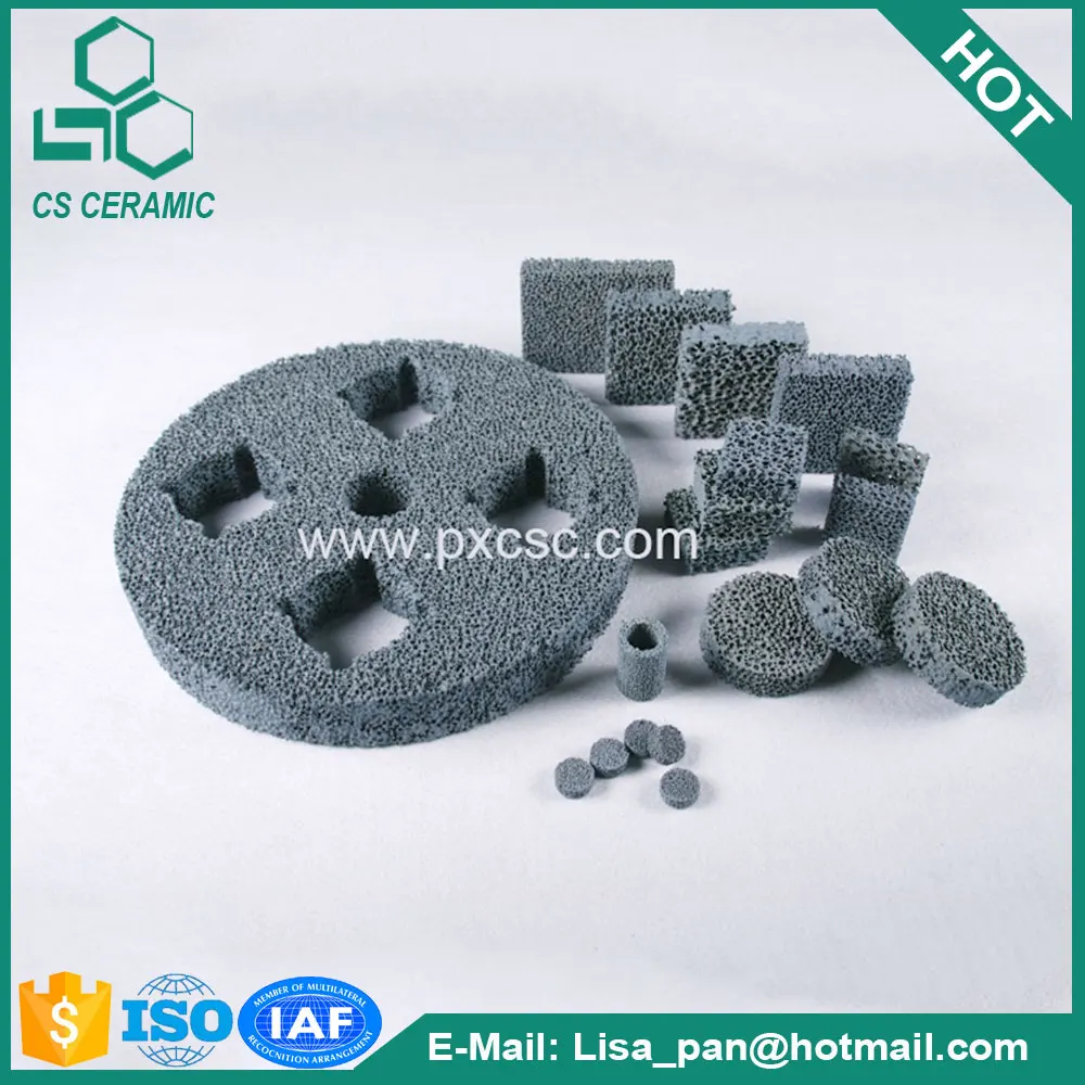 Пористый карбида кремния Foundry керамический фильтр пены