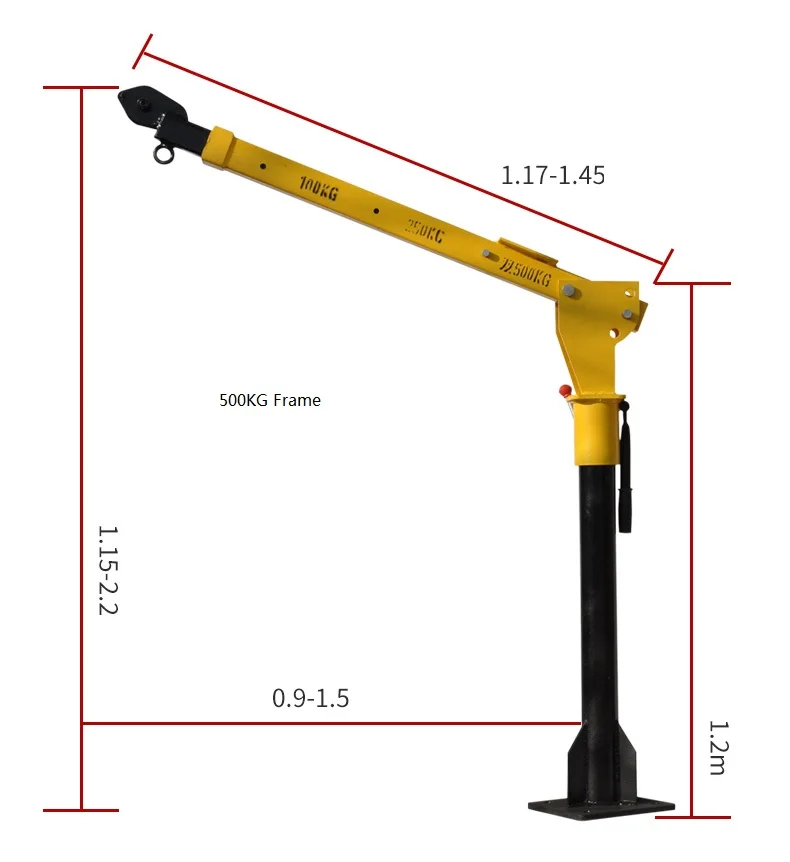 Folding Mini Truck JIB Crane Manufacture