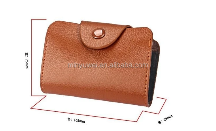 oil painting edge genuine leather card holder for credit card made in guangzhou