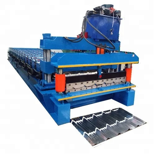 glazed roof tile roll forming machine, metal tile making machinery