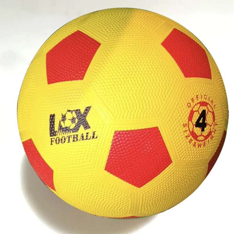 Colorful Custom Rubber Particle Surface Kids Soccer Ball Football