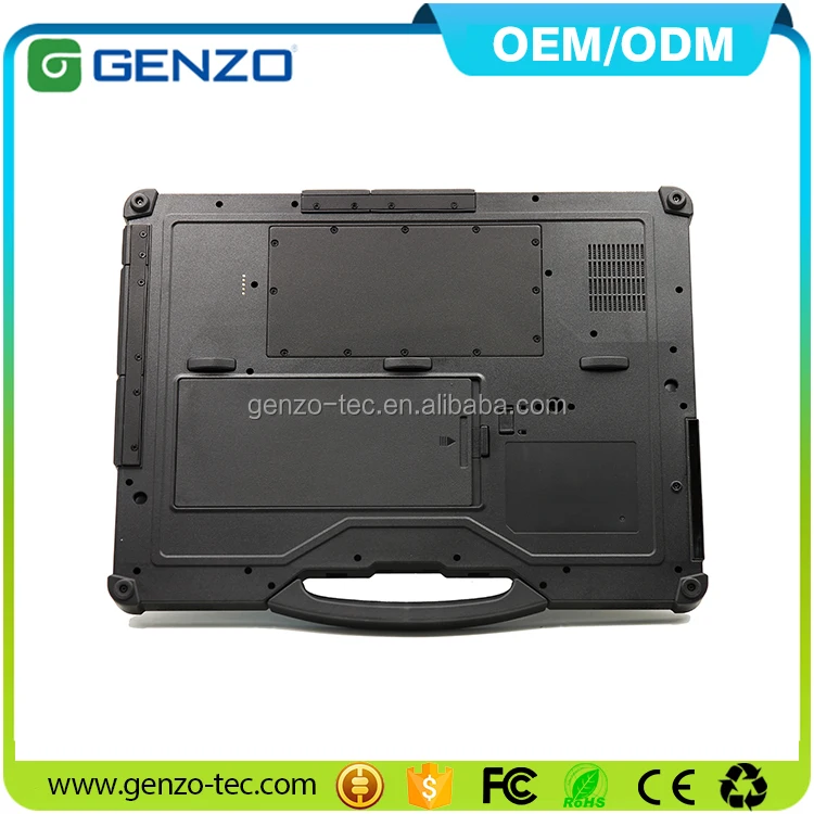 2 Year warranty 14 inch Fully industrial rugged sunlight readable gaming laptop with Fingerprint Scanner and with lan port