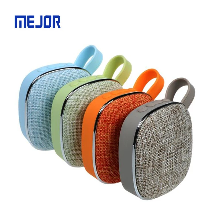 woven fabric cloth portable loudspeaker 3W wireless blue tooth FM line array Mini speaker