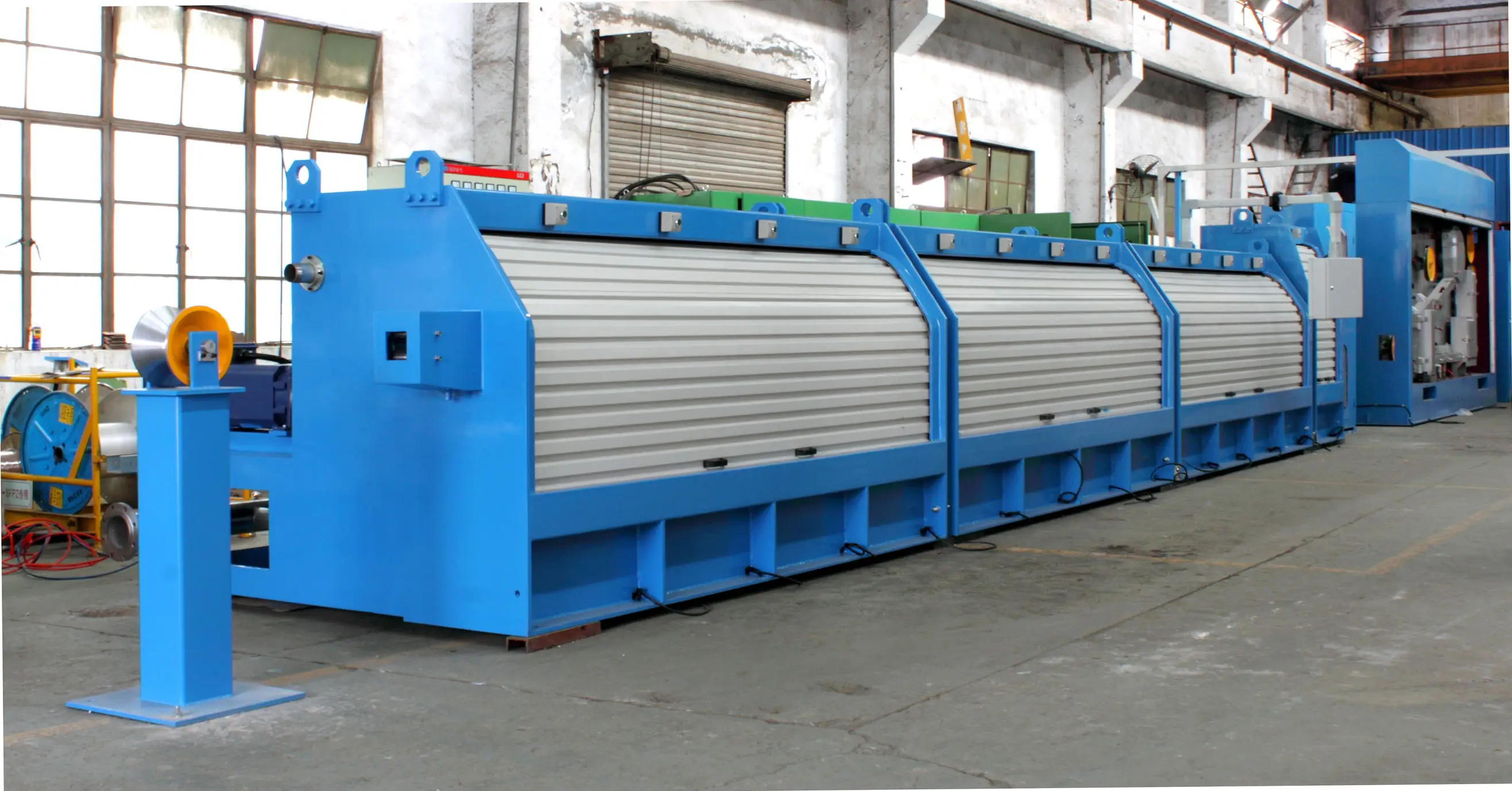 
LHD450-9DL High speed no-sliding type drawing machine for aluminum alloys wire 