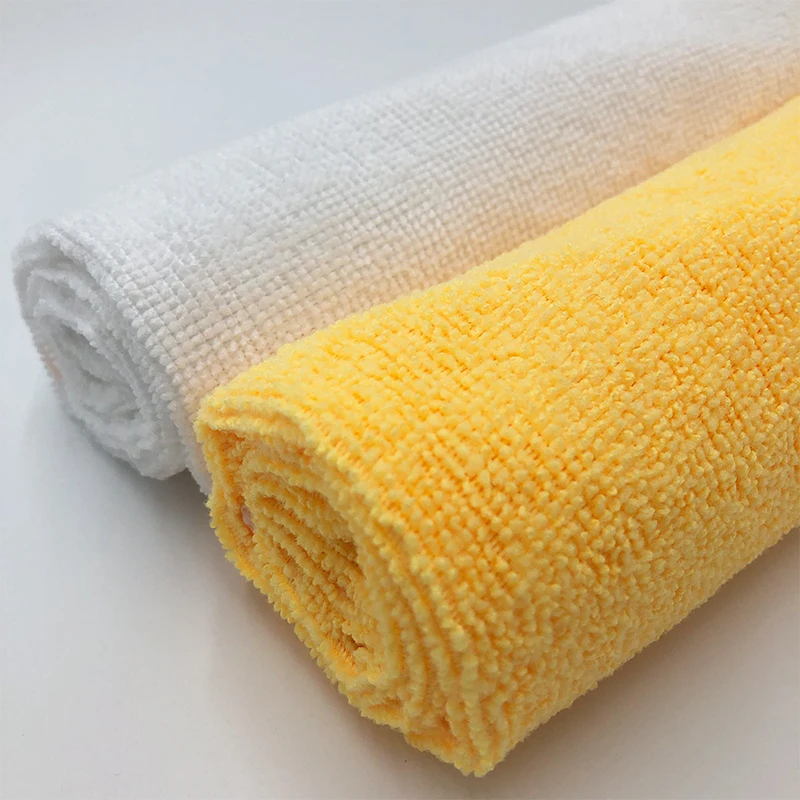 Изготовленная на заказ Экологически чистая впитывающая трикотажная ткань в рулоне 80% полиэстер 20% полиамид микрофибра махровая ткань для очистки