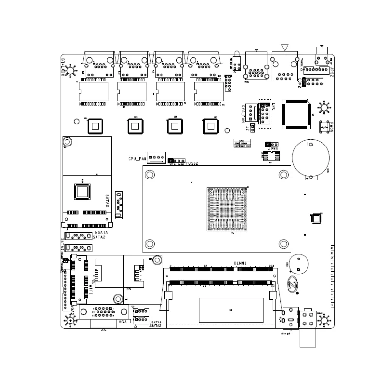 Firewall MINI ITX/NANO ITX 4 ethernet ports motherboard