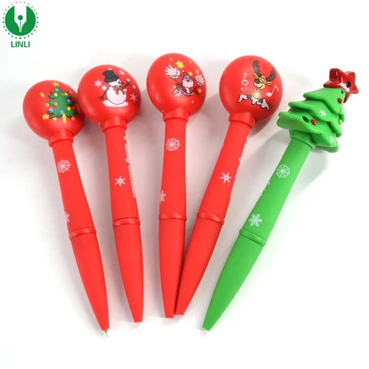 
Giveaway Gifts Sound Led Christmas Pen, Christmas Ballpoint Pen, Multi-function Pen 