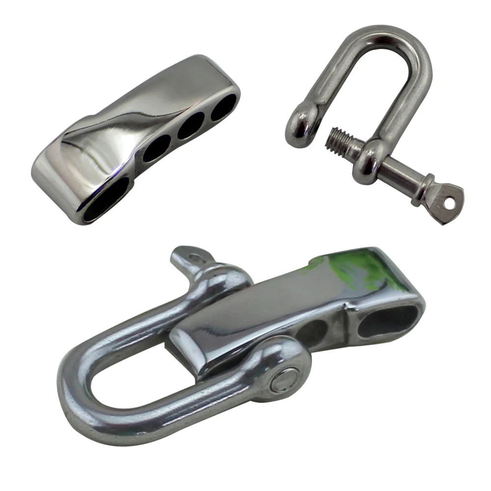 Stainless Steel Adjustable Mini Paracord Bracelet D Shackle