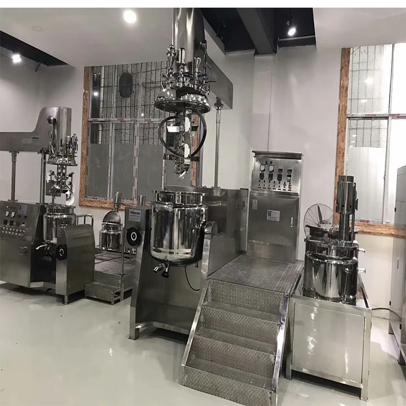 Weidong  cosmetic Cream Making Machine with Mixer Homogenizer