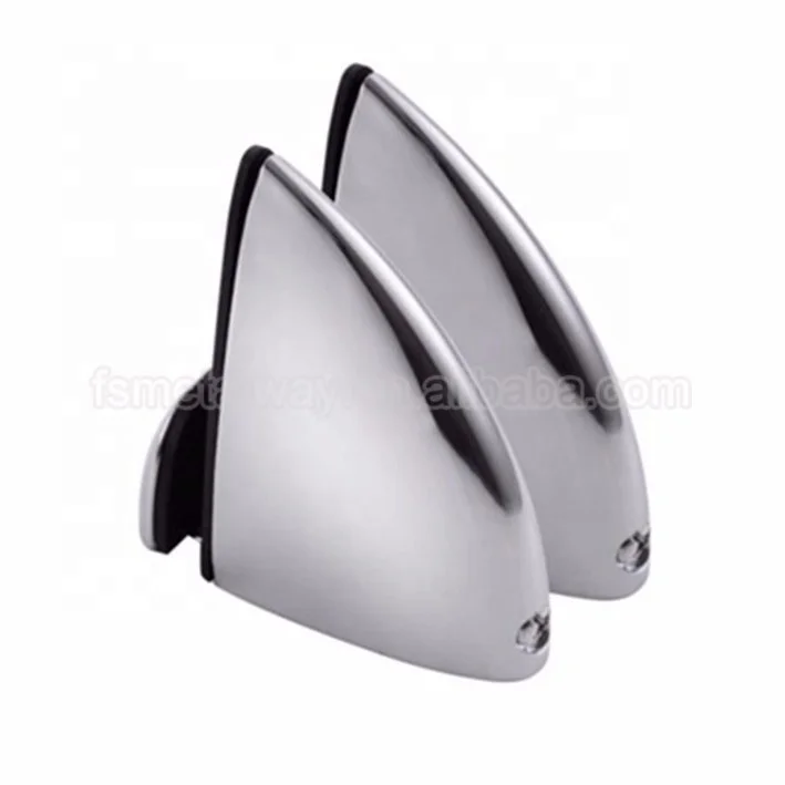 Wholesale Zinc Alloy Adjustable 5-30MM Support Glass Clamp Bracket Holder Accessories Bathroom Wall Mounted Glass Shelf Clip