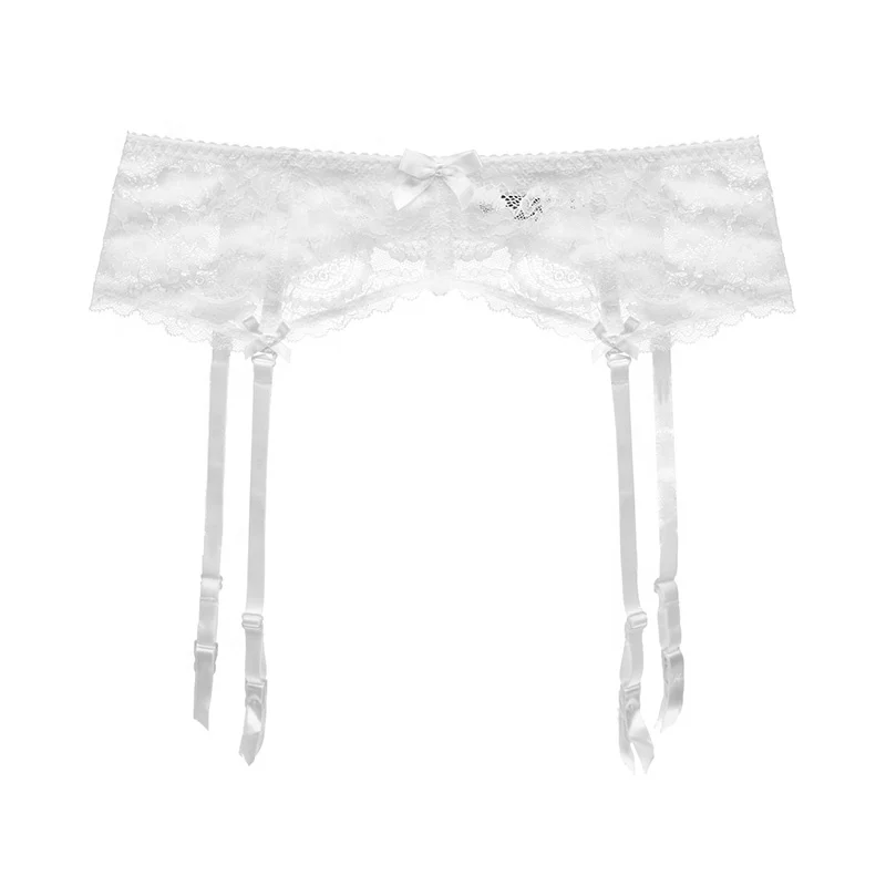 Sexy temptation lace ultra-thin wide-width perspective transparent garter garter clip