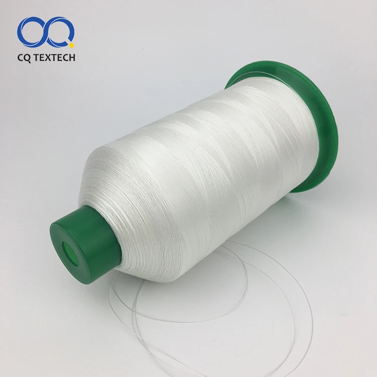 CQ Top quality  white bonded nylon thread for sewing